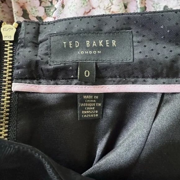 Ted Baker London Juliane Blossom Jacquard Skirt Green Size 0 - Picture 3 of 3